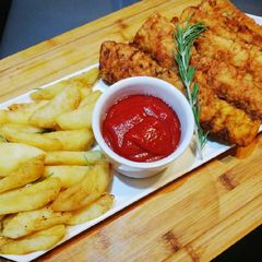 A picture of Fish and chips.