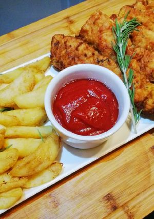 A picture of Fish and chips.