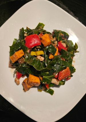 A picture of Collard Green - Bean Salad.