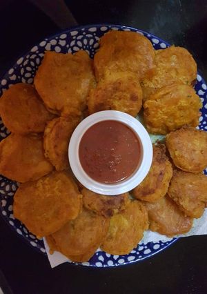 صورة لوصفة اقراص البطاطس المقلية 😍😋