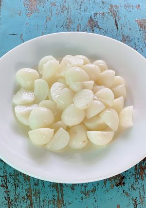 Hình của món Tỏi chua ngọt.