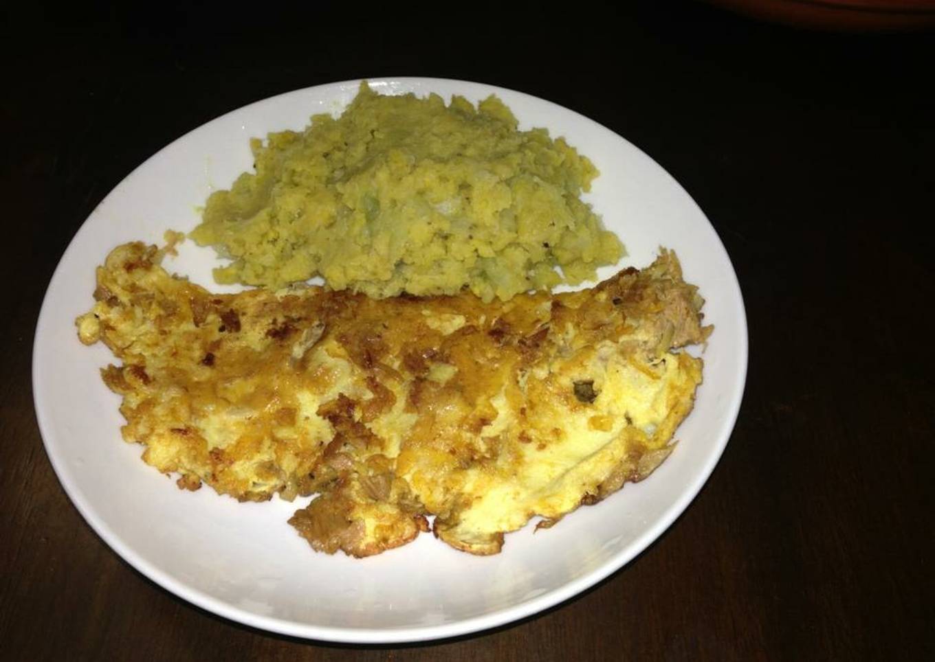 Tuna Cake and Platinum Puree