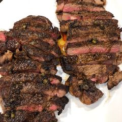 A picture of Mediterranean spice rubbed grilled ribeye.