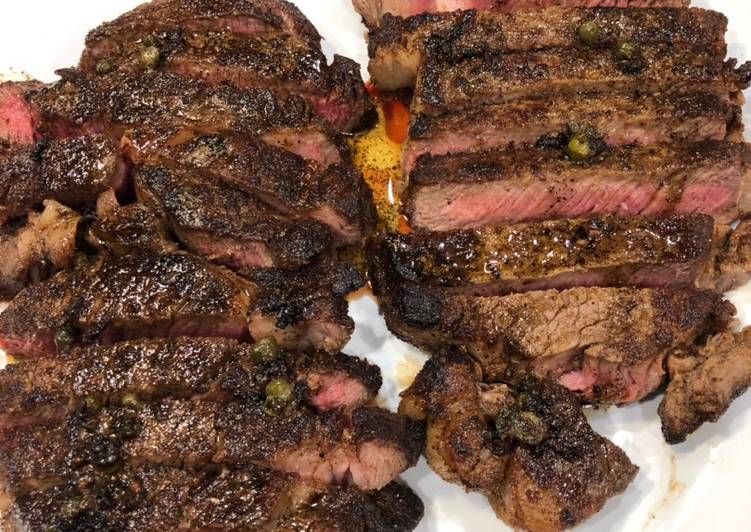 Recipe of Perfect Mediterranean spice rubbed grilled ribeye