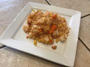 A picture of fried ketchup rice