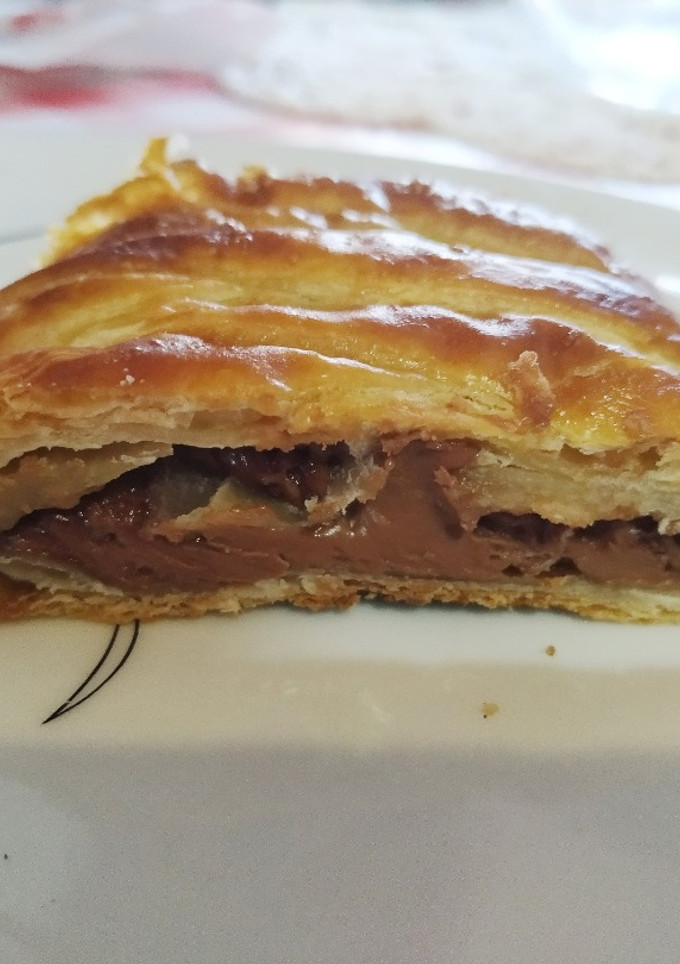 Una foto de Hojaldre de chocolate