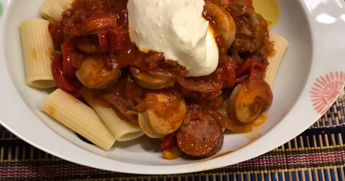 Spicy unusual sausage goulash Recipe by Bo okaasan Cookpad