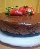 Triple chocolate cheesecake