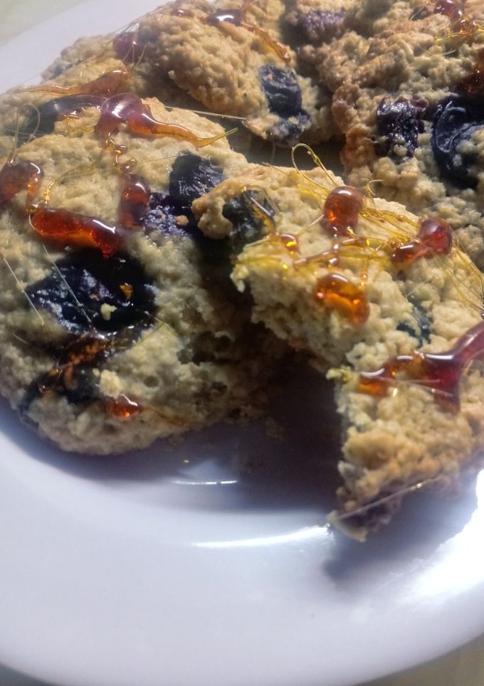 Una foto de Cookies de avena y arandanos