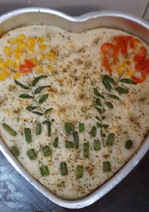 A picture of Garden Focaccia Bread (Italian bread).