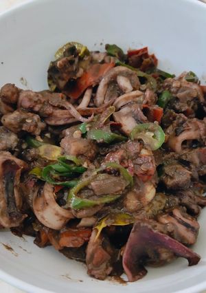 Foto resep Cumi cumi coklat pedas mentul