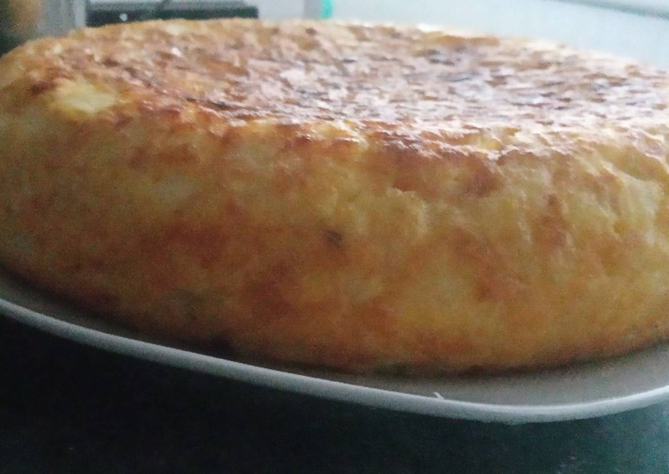 Tortilla de patatas con cebolleta