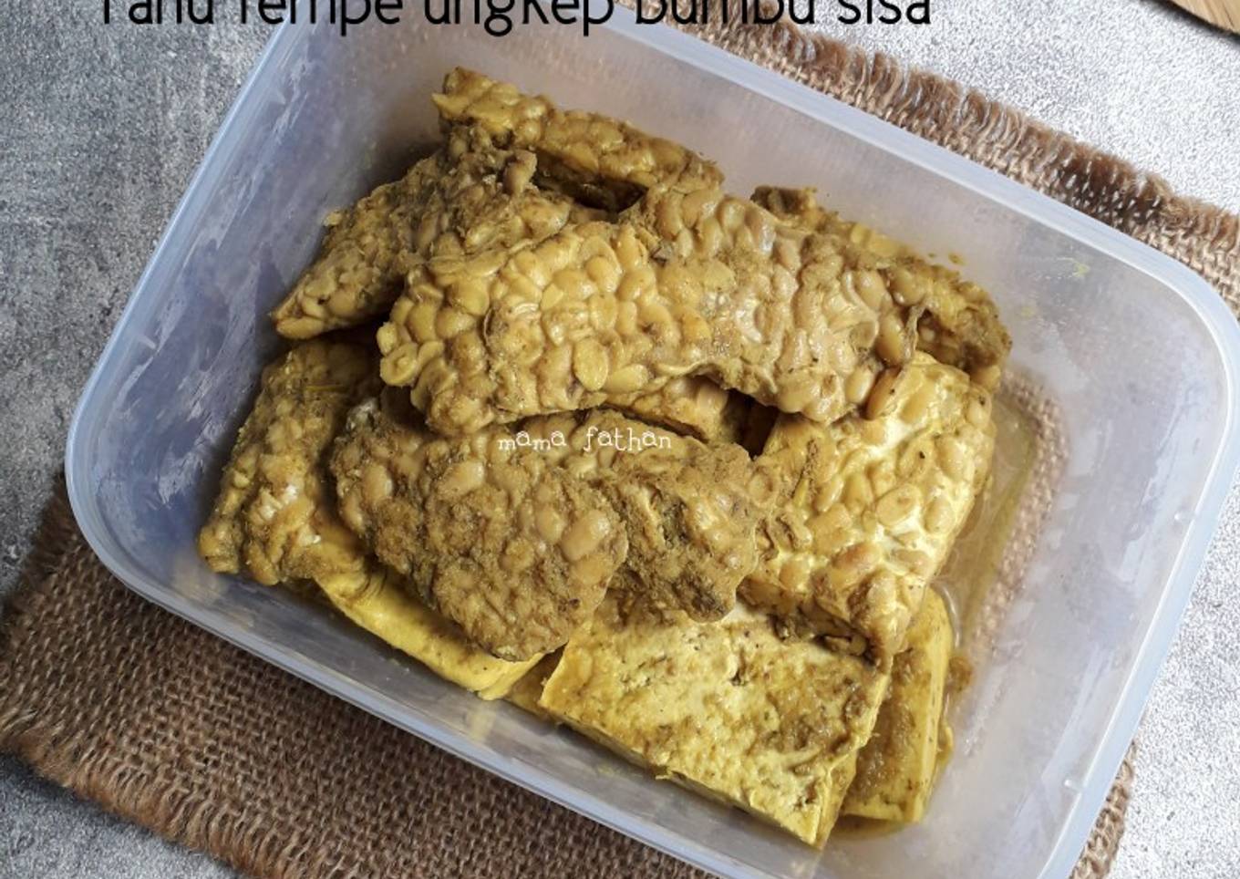 Cara Gampang Membuat Tempe tahu ungkep bumbu sisa yang Sempurna