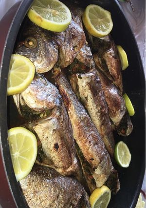 صورة لوصفة سمكة حرة بالخضار😋