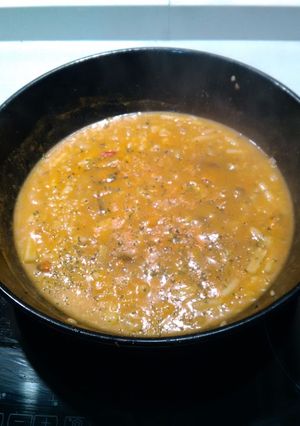 Una foto de Arroz caldoso con sabor a bogavante
