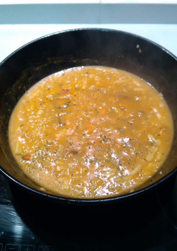 Una foto de Arroz caldoso con sabor a bogavante