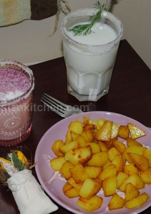 A picture of Doogh A Persian Yogurt Drink (Ayran) دوغ- آیران.