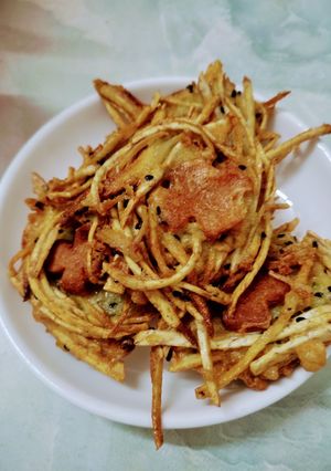 Hình của món Bánh khoai chiên: Làm tại nhà.
