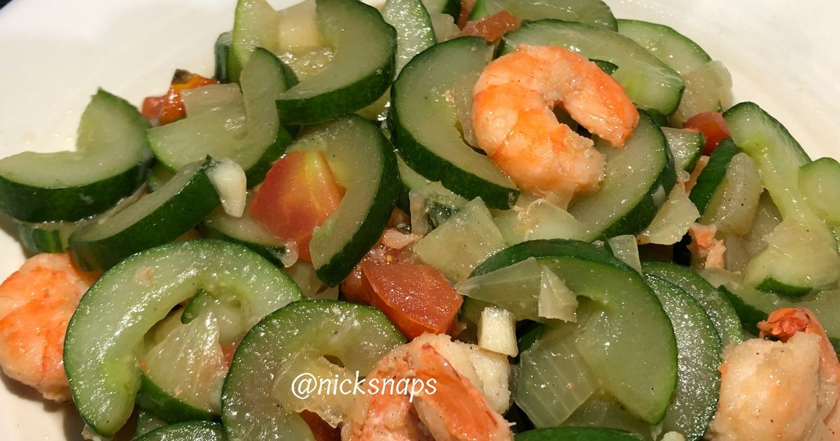 Tumis Timun Udang