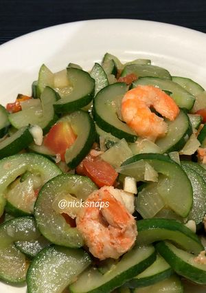 Foto resep Tumis Timun Udang