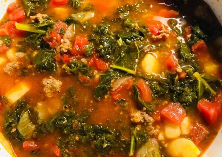 Easiest Way to Make Recipe of Kale and roasted vegetable soup