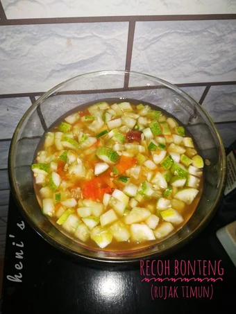 Cara Simple Membikin Resep  55. Recoh Bonteng (Rujak Timun) yang Bikin Ngiler, Menggugah Selera