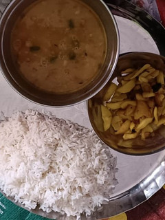 A picture of Dal chawal.