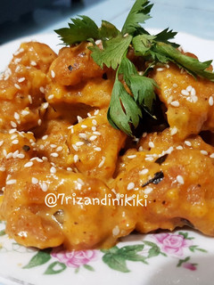 Foto resep Ayam pok-pok saus telur asin
