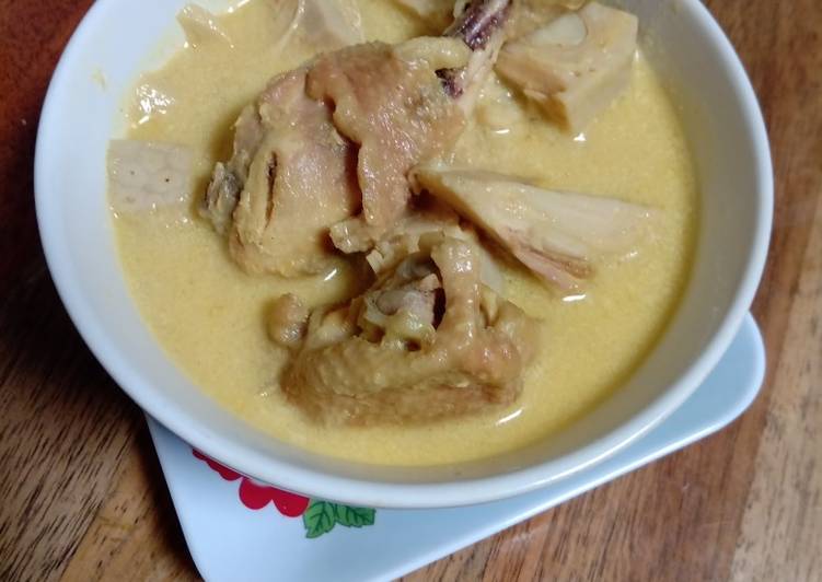 Resep: Gulai ayam nangka muda enak dan mudah
