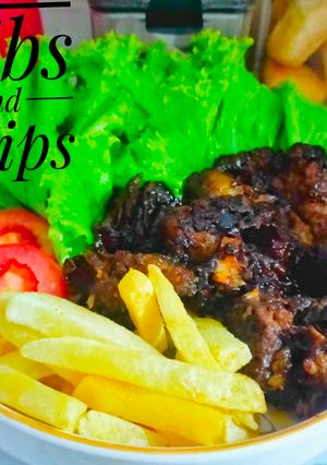 Foto resep Ribs and Chips (Iga Bakar dan Kentang)