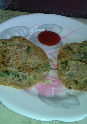 A picture of Flax seeds oats pancake.