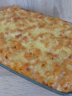 Rakott tészta darált hússal recept fotója