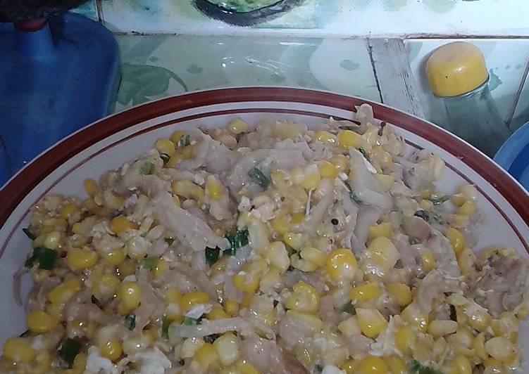 Bahan Orek Jamur jagung Manis Telor | Cara Mengolah Orek Jamur jagung Manis Telor Yang Enak Dan Mudah