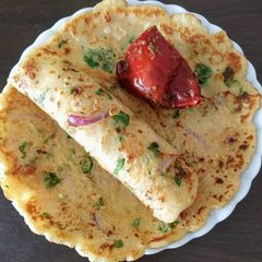 A picture of Spicy crape paratha.