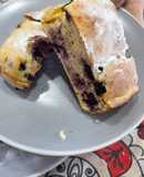 Budín de arándanos y limón sin azúcar
