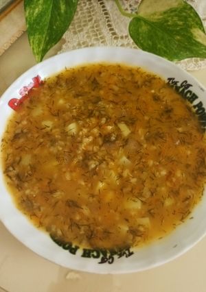 عکسی از دستور سوپ بلغور جو و گندم