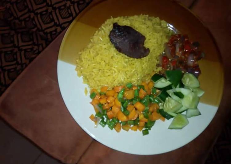 Curry rice with vegetables