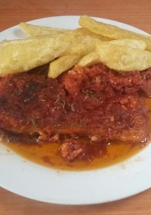 Φωτογραφία της συνταγής Μπακαλιάρος παστός σκορδοστούμπι ❣