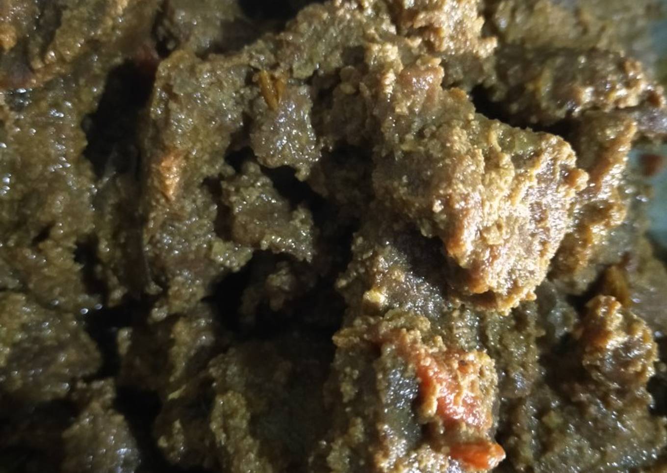 Bistik sapi /rendang njawa