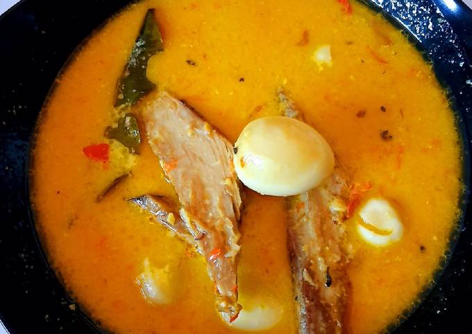 Standar Cara termudah buat Lodeh Pindang Telur Puyuh hidangan Hari Raya yang lezat