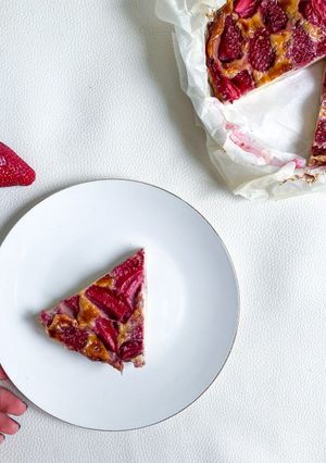 Une photo de Clafoutis aux fraises Healthy