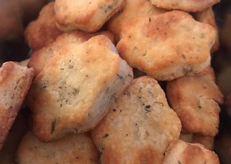 Créer des étapes Sablés au parmesan et aux herbes de Provence Délicieux garanti