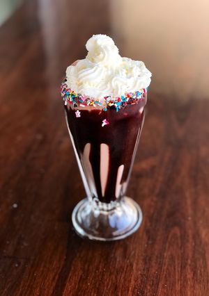 Una foto de Milkshake de chocolate 😋🏖