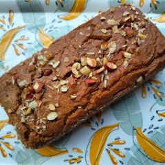 A picture of Nendran banana wheat loaf.