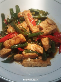Foto resep 522. Tumis tempe kacang panjang