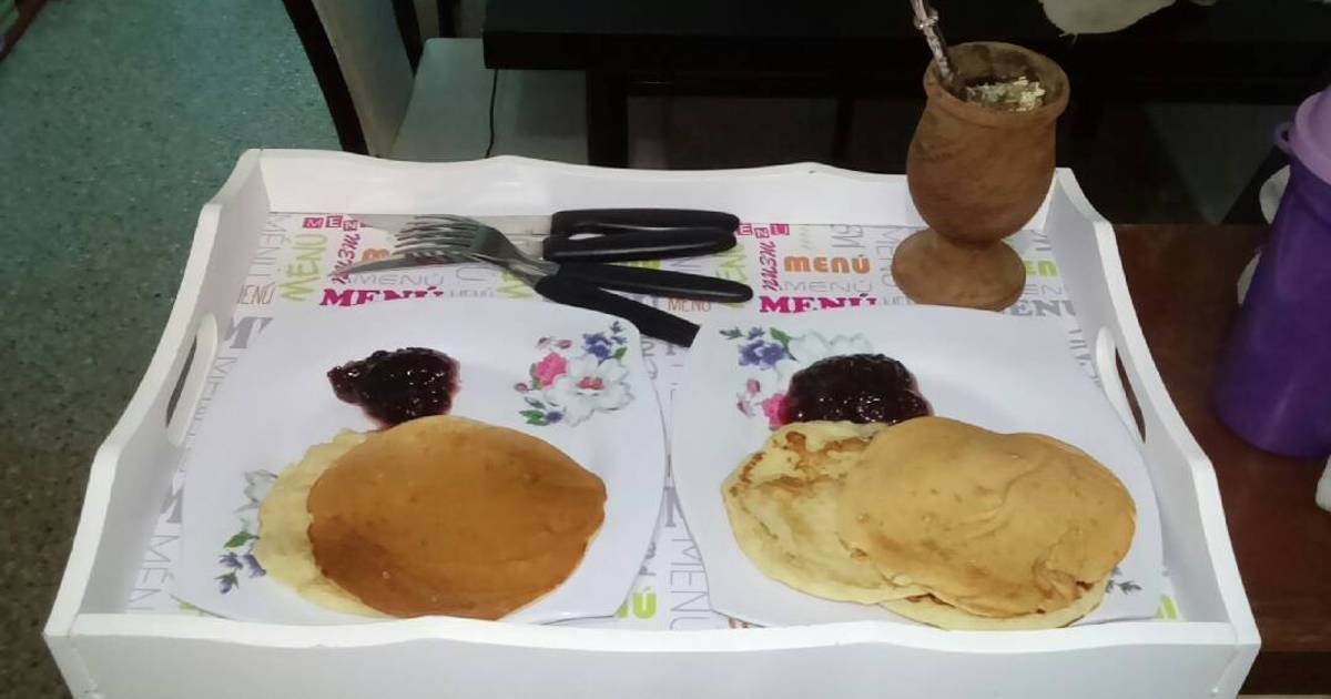 Hot cakes o tortitas de avena y naranja sin huevo ni aceite Receta de