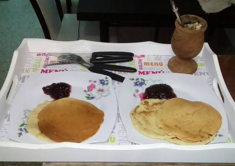 Hot cakes o tortitas de avena y naranja sin huevo ni aceite