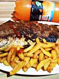 Grilled croaker fish