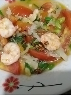 Foto resep Tumis Udang Tomat Bombay