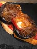 Burgos Blood Sausage Toast with Goat Cheese and Caramelized Onion
